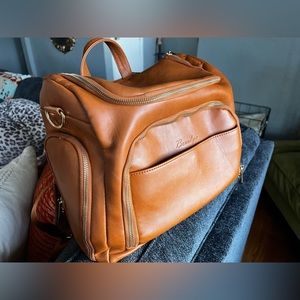 Leather Diaper Bag